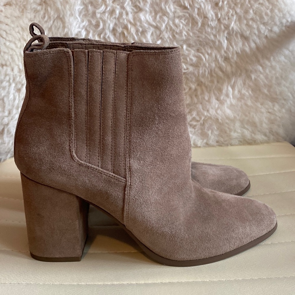 Saks Fifth Avenue Tan Suede Boots